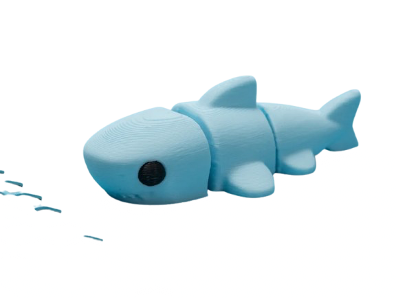 a cute blue shark